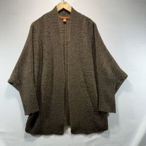 Shawl Collar Cardigan Knit Sweater Joe Fresh Size Medium Brown